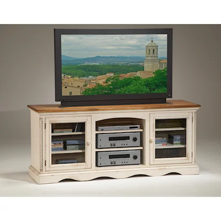 Two-Toned Entertainment Console